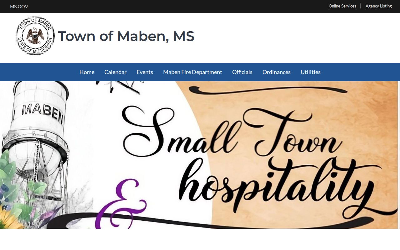 Webster County court docket source for Maben municipal routing